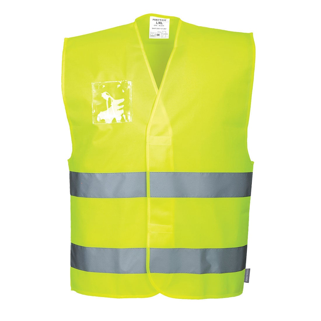Gilet haute visibilité avec porte-badge double entrée Portwest Vest-Port Jaune XXL - XXXL - 3