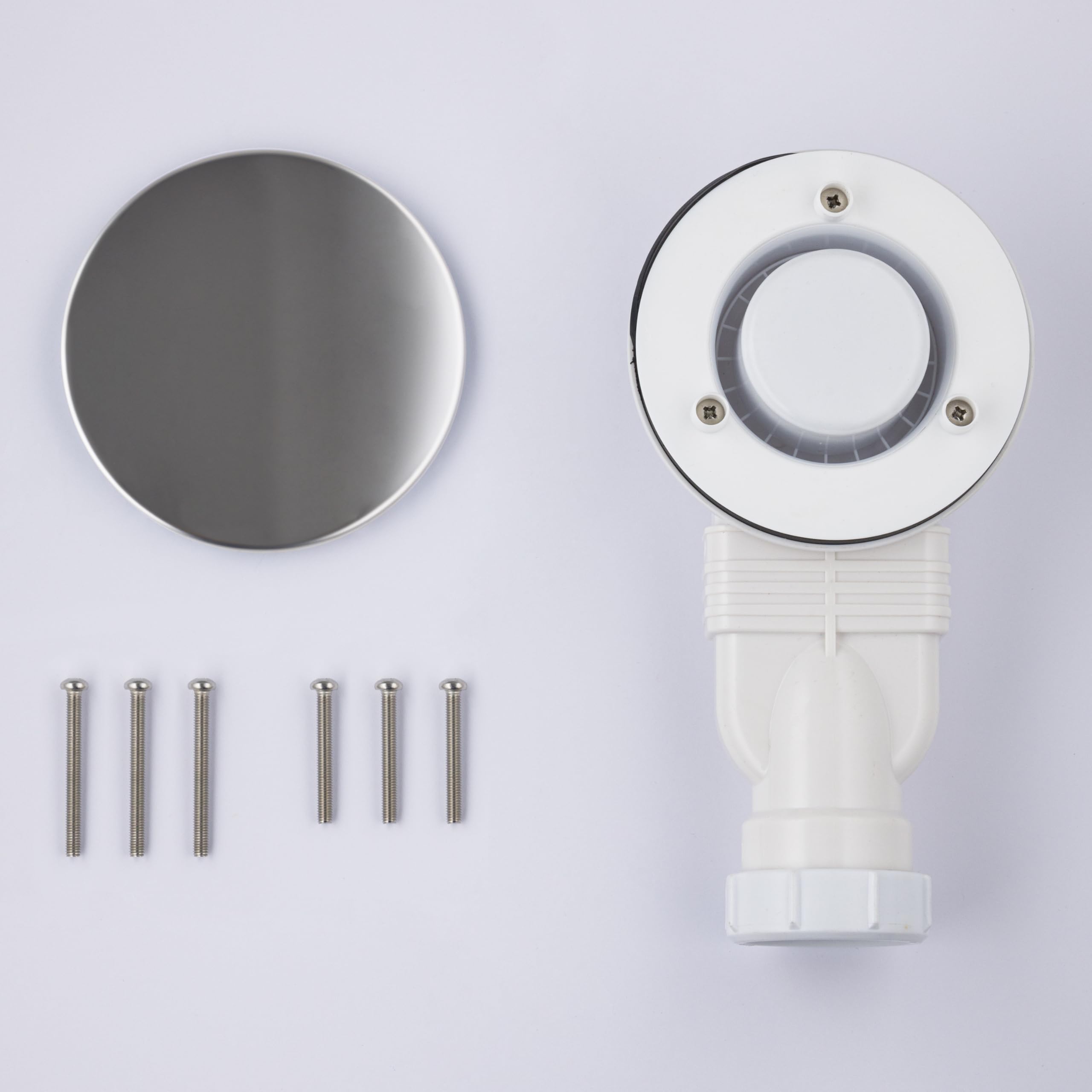 Bonde de douche ultra plate diamètre 90 mm pour receveur extra plat hauteur de reserve 60 mm | Evacuation tube PVC 40 mm ecoulement 41 litres/minute - 4