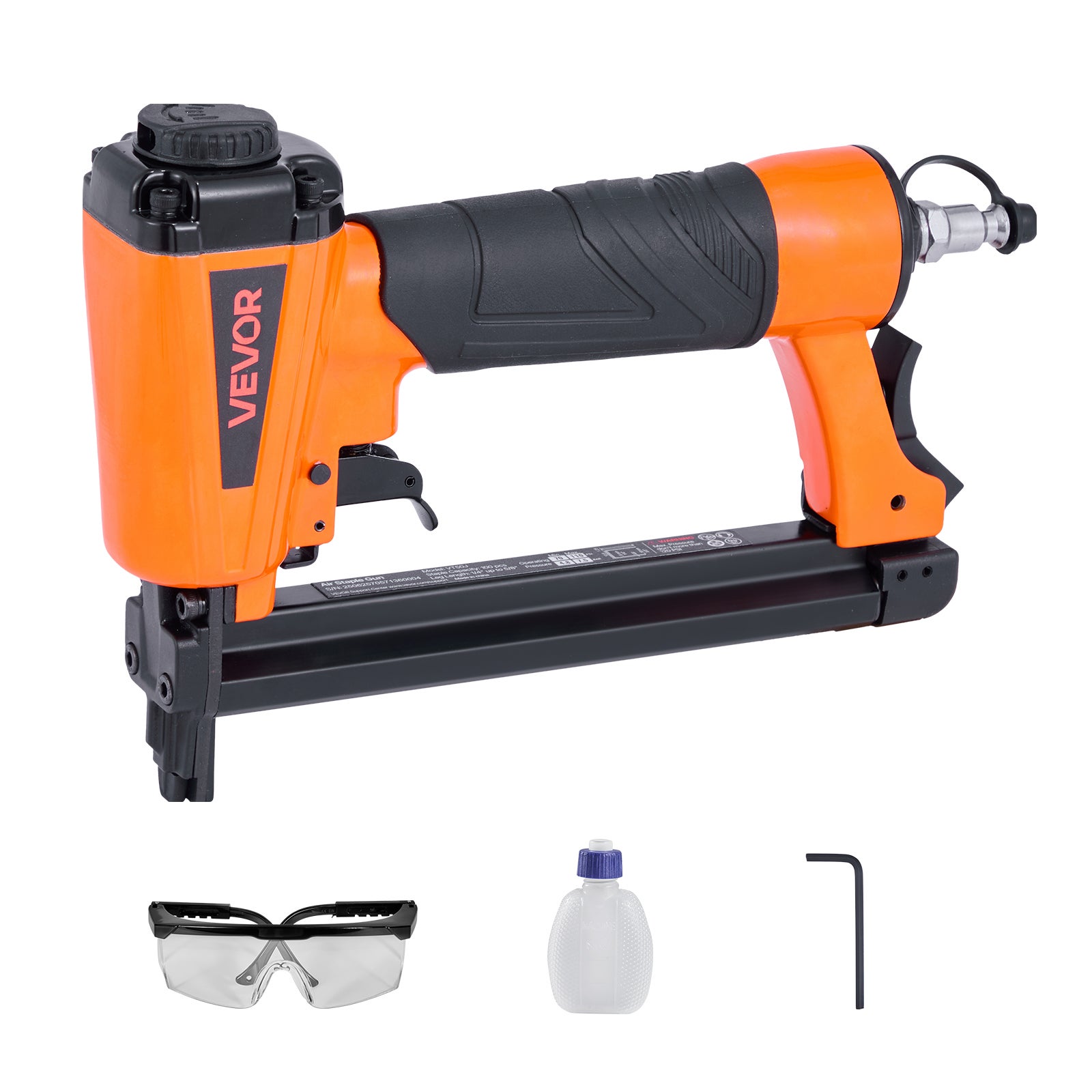 Agrafownica Pneumatyczna VEVOR Kaliber 20 T50, 4–16 mm, 4.8–7.6 bar, Do Drewna i Tapicerki
