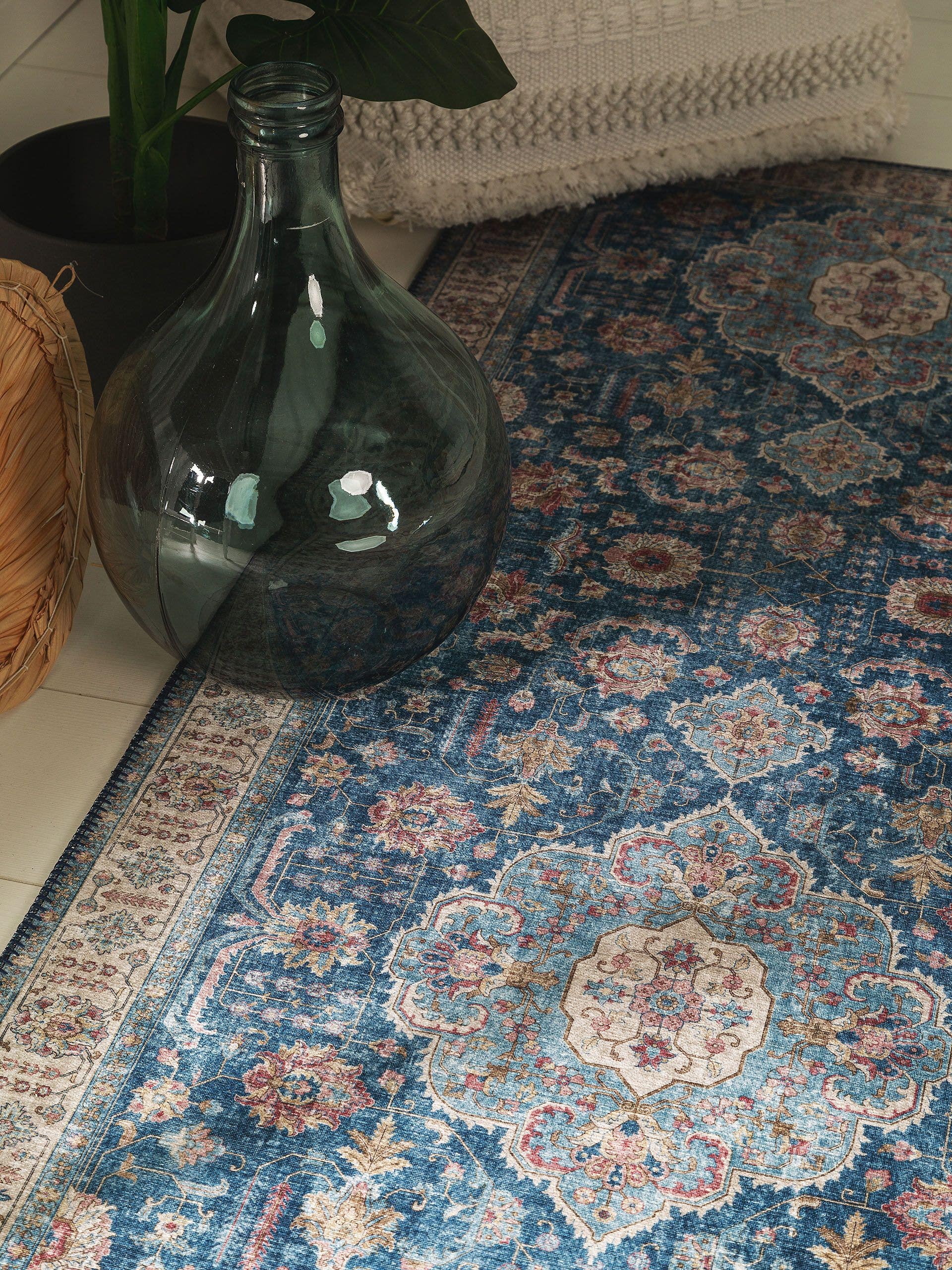 BENUTA - Passatoia Laury azzuro 80x240 cm - 3