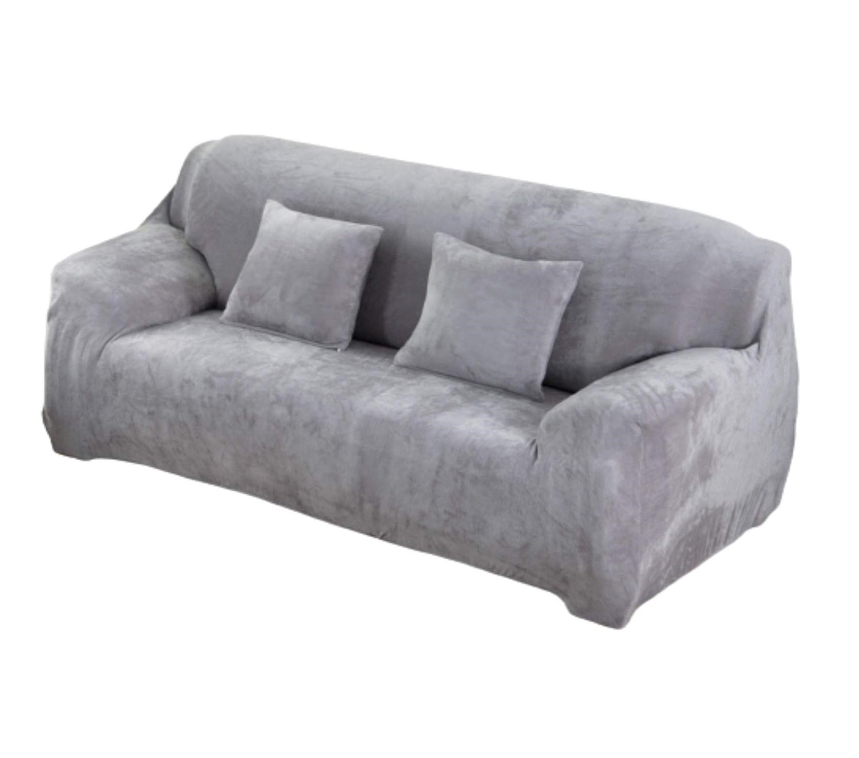 Coprisedia In Velluto Elasticizzato Rotondo - Fodera Rimovibile Per Sedia A Piattino Luna - Colore Bianco, Taglia L (94-122 Cm)