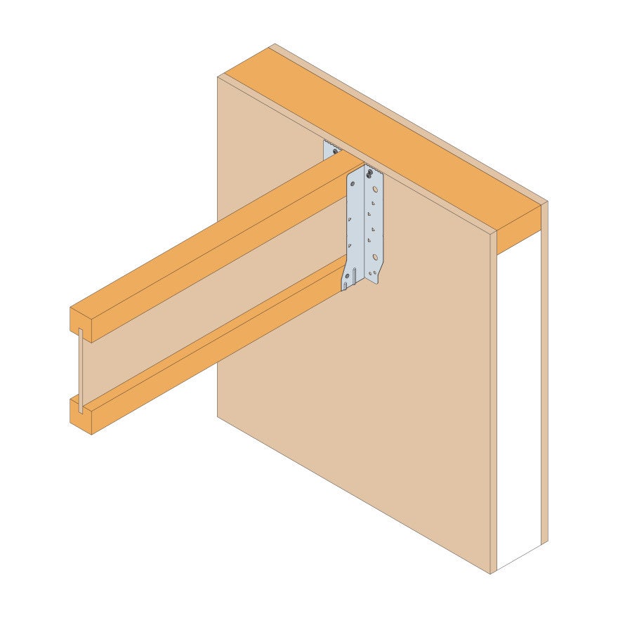 Etrier pour poutres en I 91x300mm - ép 0.9 - 5