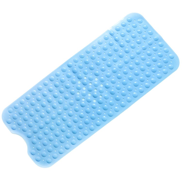 Wydłużona mata antypoślizgowa do łazienki z PCV, antypoślizgowa mata prysznicowa, 100*40 cm, niebieska
