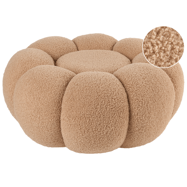 HOME DECO FACTORY - Hd7135 - Pouf Gigogne PU Marrone X2 mobili Seduta Pouf e Cuscino da Pavimento