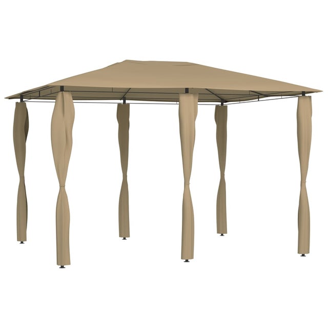 Gazebo da Giardino | Gazebo da Esterno con Montanti Rivestiti 3x4x2,6 m Talpa 160 g/m² CFW89501