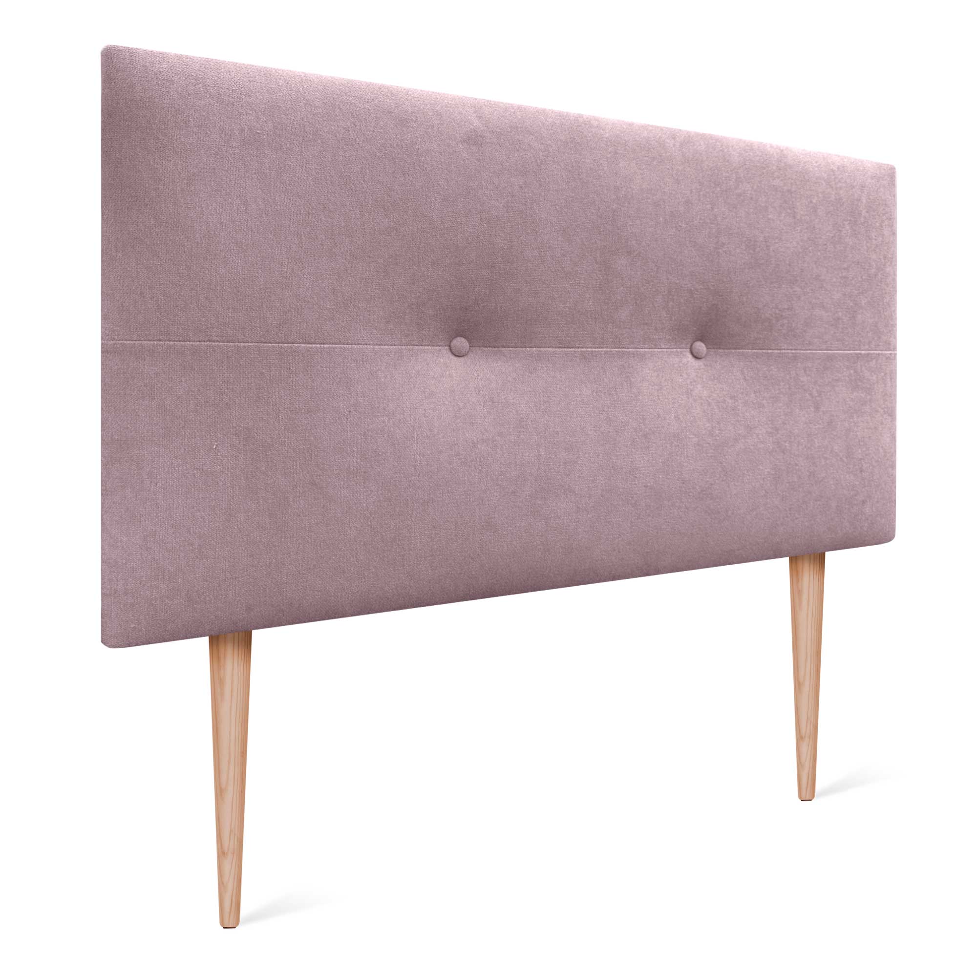 Dhome cabecero de tela aqualine pro con patas cabeceros cabezal tapizado cama lujo (rosa, 90cm)