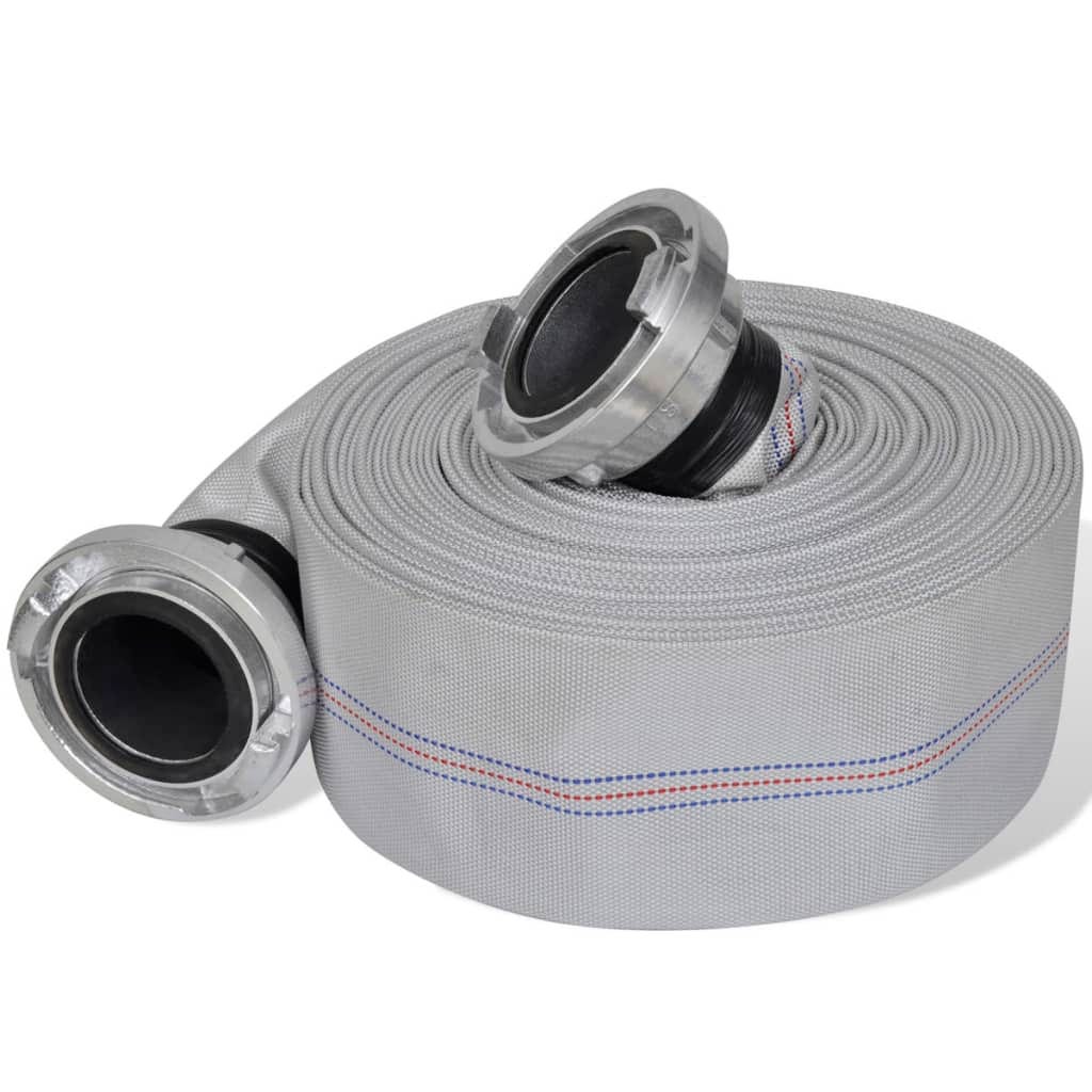 HOMTAKIE Tuyau D'Incendie Plat 30m Avec Raccords C-Storz 2 Pouces - Robuste Et Léger Pour Pompes à Eau Et Arrosage