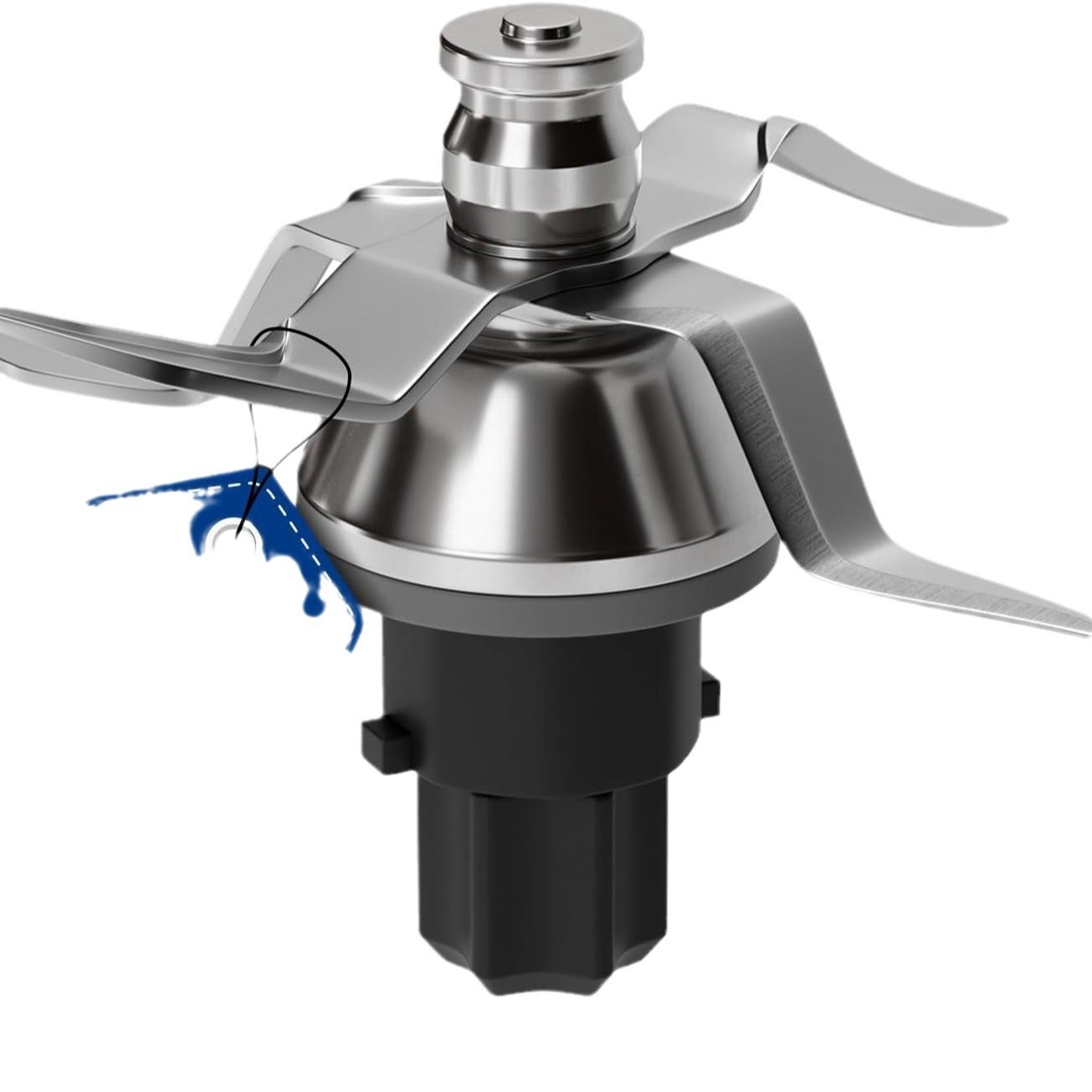 Ostrze zamienne do Thermomix TM31, ostrze miksujące ze stali nierdzewnej, do Thermomix TM31 Zestaw noży, nóż Tm31 zamiennik, ostrze 4-ostrzowe