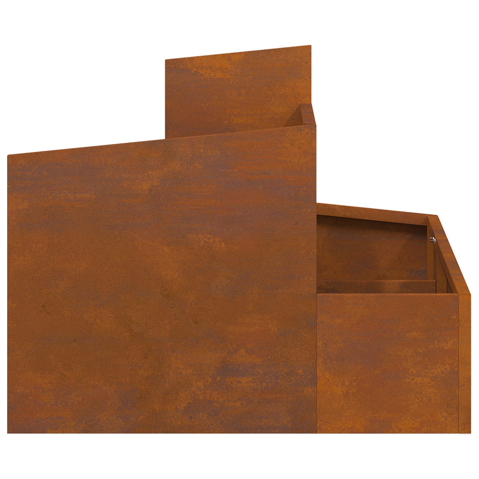 Pots & Jardinière，Pot de Fleurs Acier Corten Moyen Durable Pot en métal CFW76741 - 7