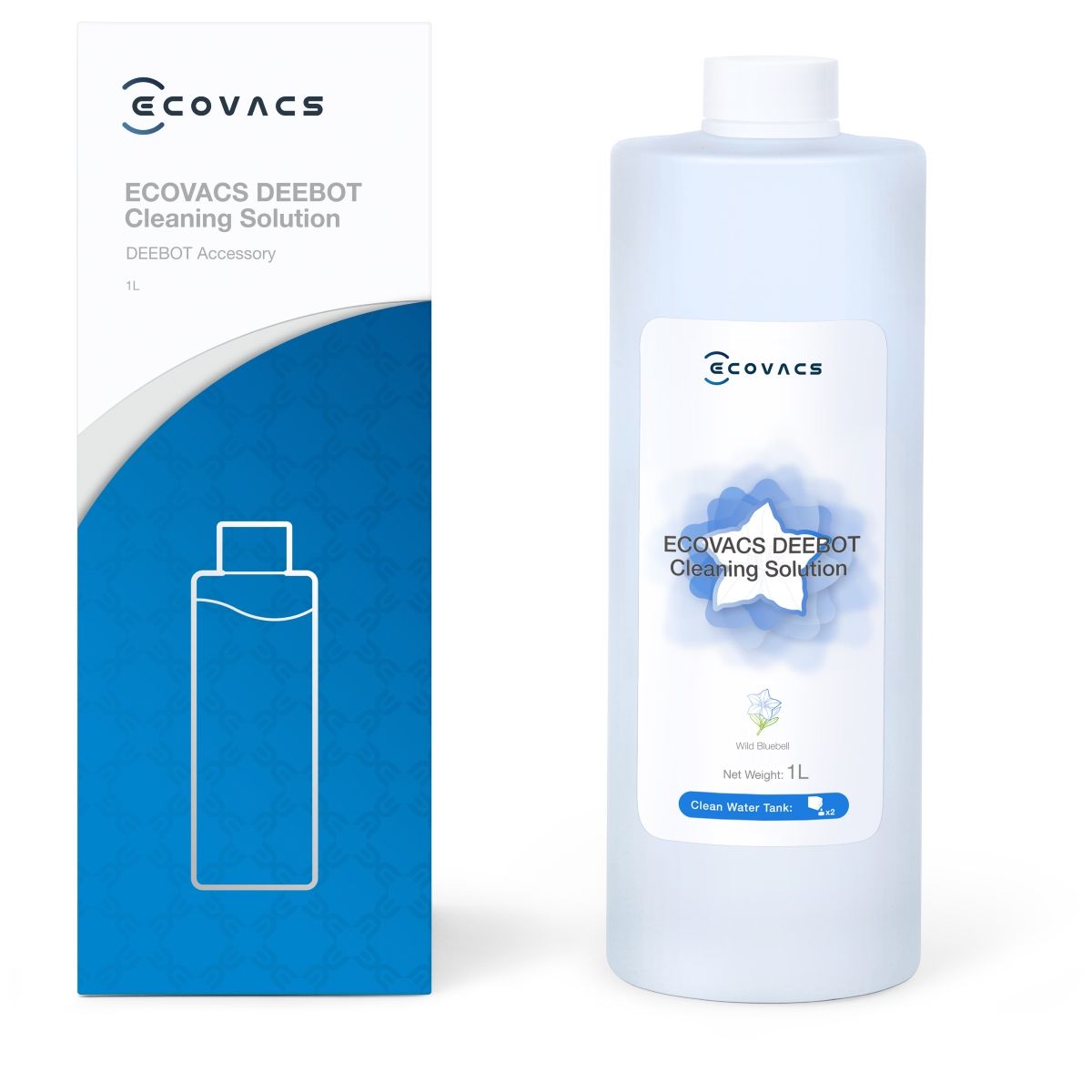 Détergent ECOVACS pour aspirateur robot laveur - 1 litre senteur jacinthe - 4