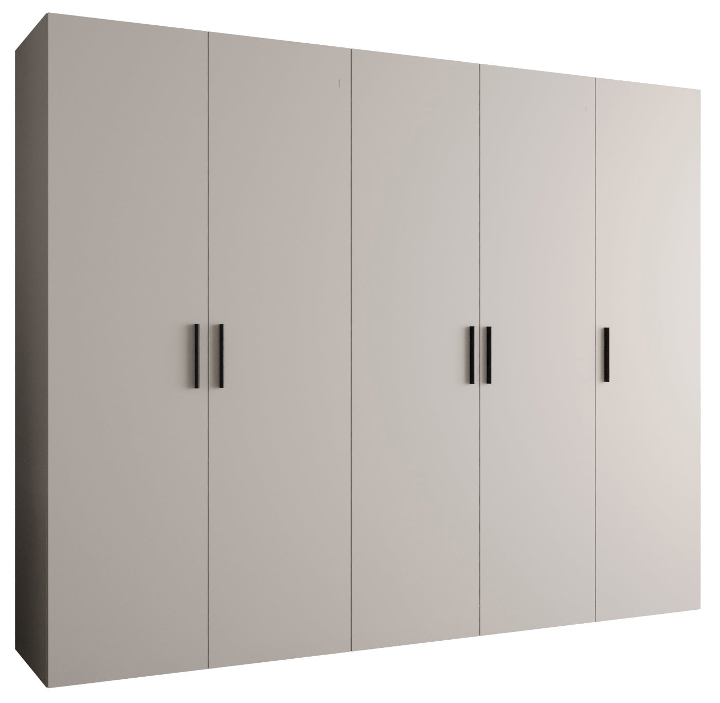 Szafa uchylna otwierana Bari 1 250 x 52 x 202 cm kaszmir + u. czarny Abiks Meble