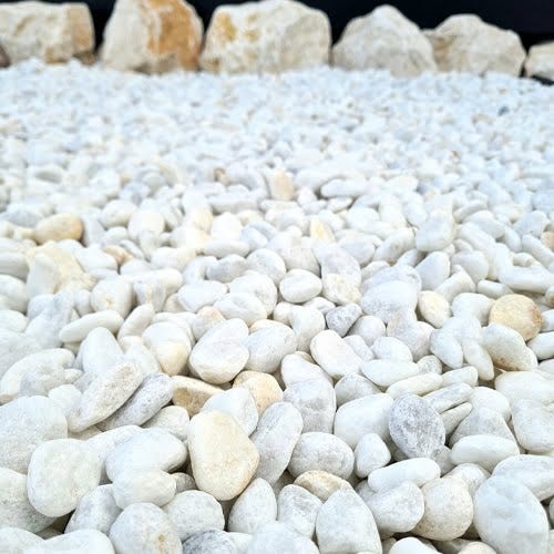 Décoration Jardin Galets Décoratifs Blancs 8-12 Mm Sac 20 Kg