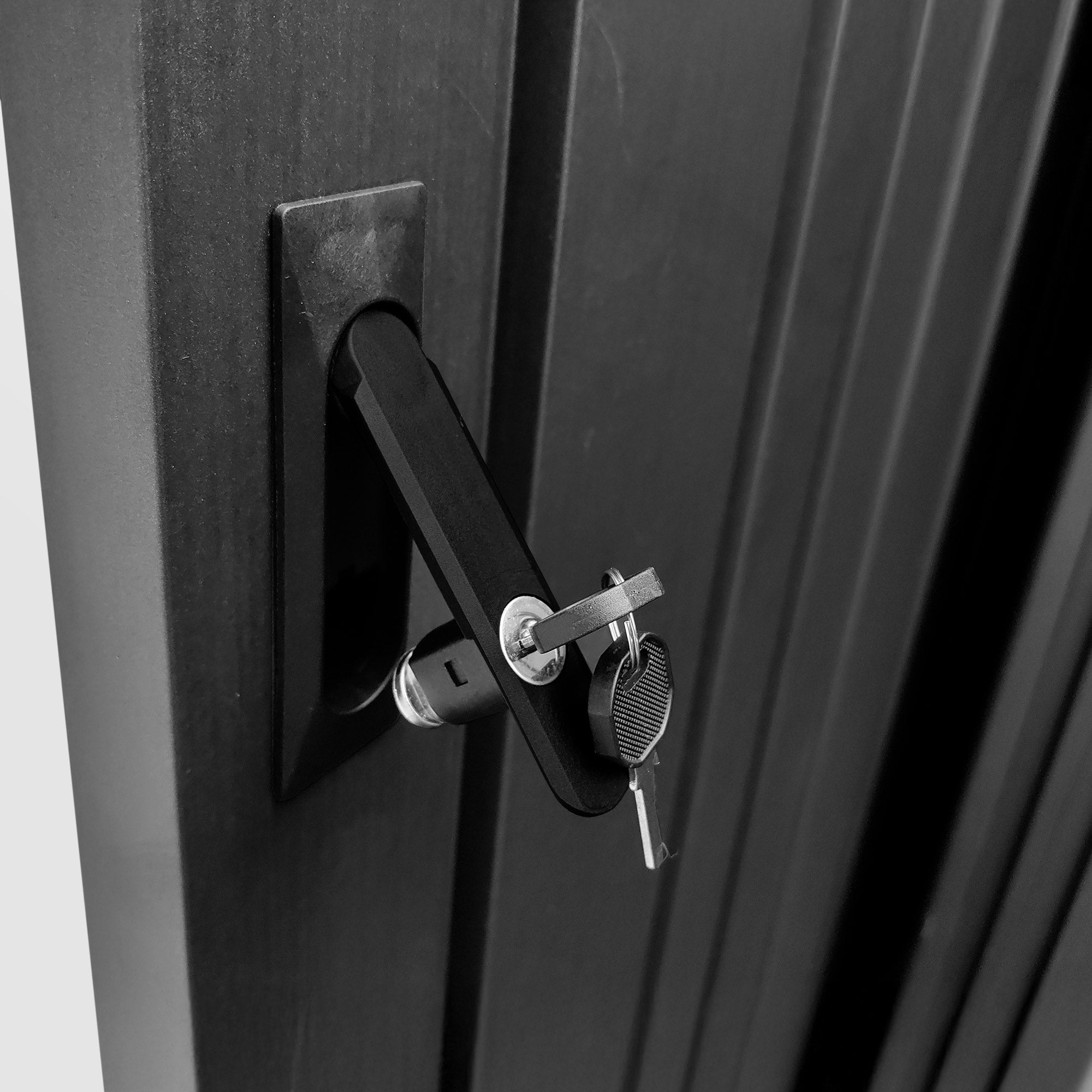 Abri de jardin métal Pioneer Y70 - Structure autoportante - Portes renforcées - Serrure avec clé incluse - Piliers en V - Cabane extérieur 5,66m2 - 6