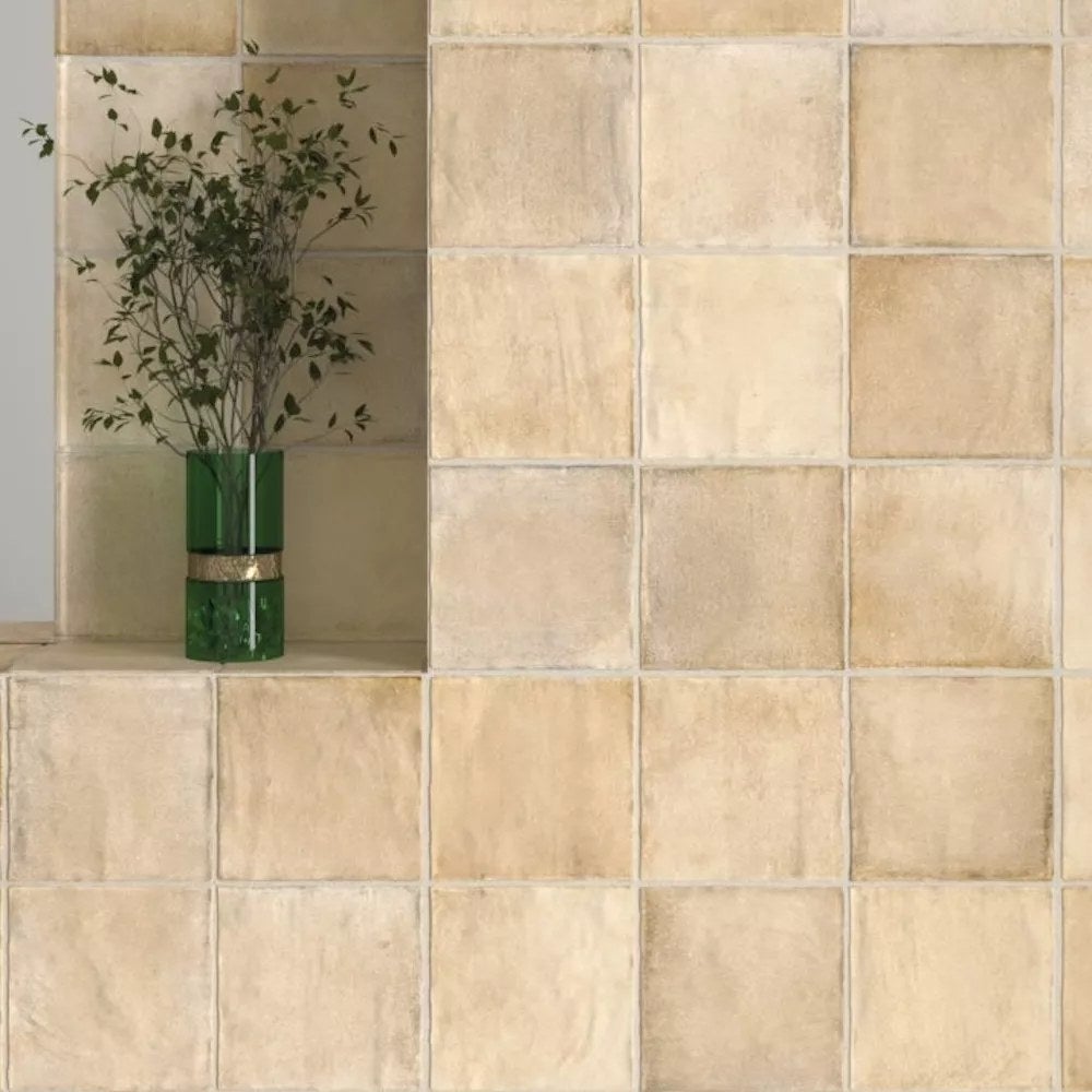 Carrelage Mural Effet Zellige Beige Sable Mat SABBIA 10x10 cm Arena (0 ...
