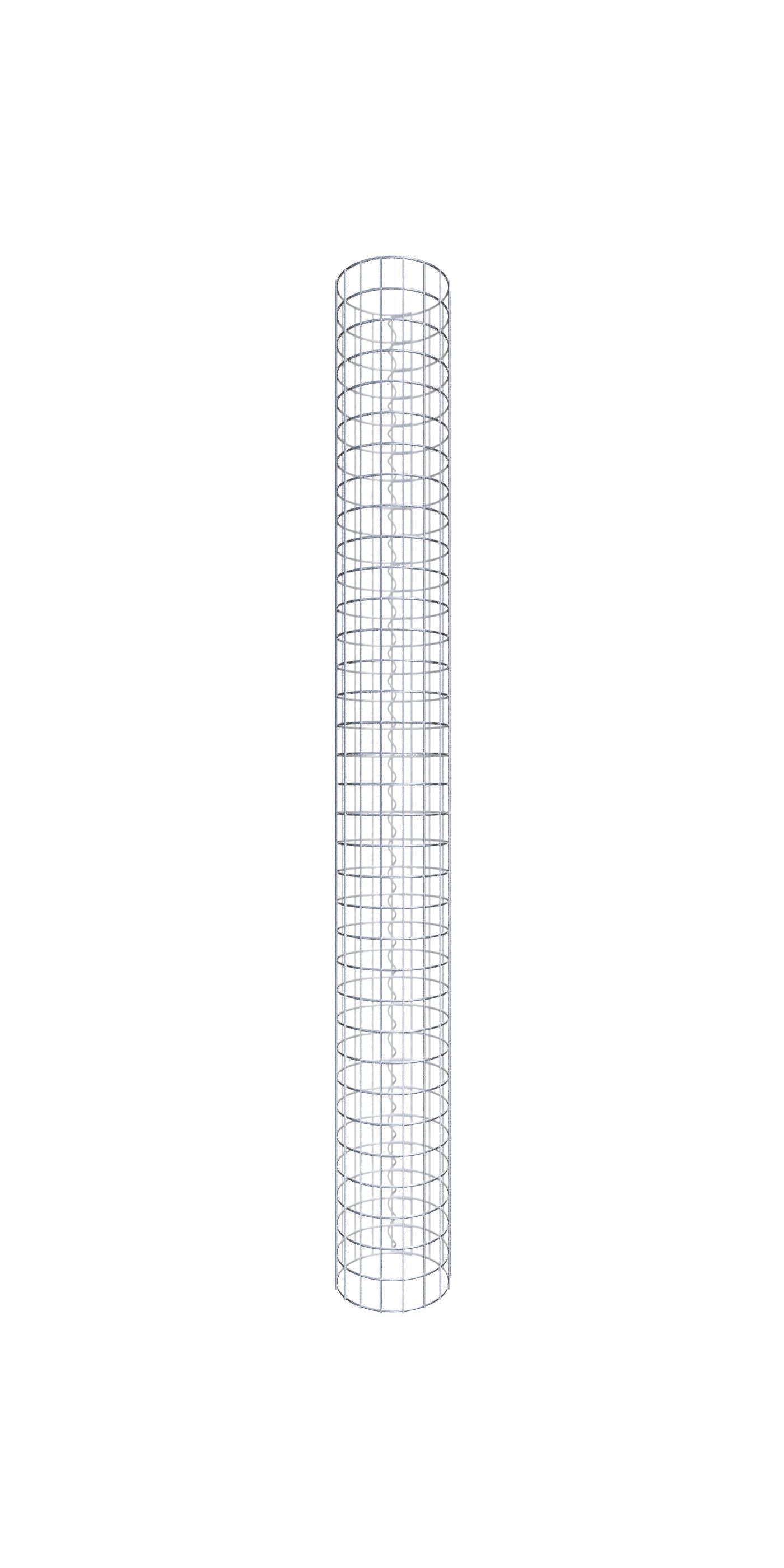 Kolumna gabionowa średnica 27 cm MW 5 x 5 cm okrągła - wysokość: 170 cm