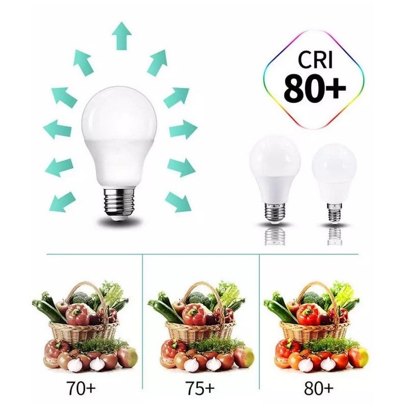 Ampoule LED E27 A60 - 9W - Blanc Froid - 5