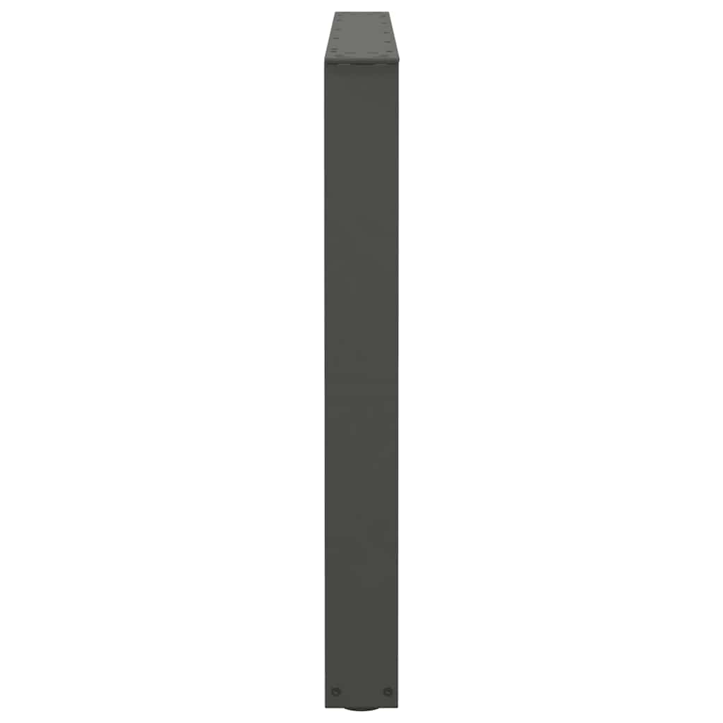 Maison Exclusive - Pieds de table à manger en forme de V 2 pièces Anthracite 100 x (72-73,3) cm Acier - 6