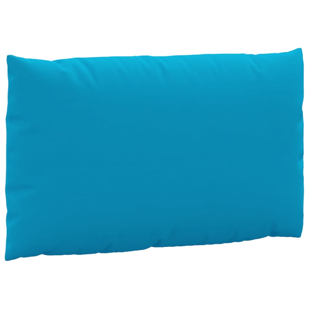 Juego de 2 cojines palet de tela oxford azul claro - 6