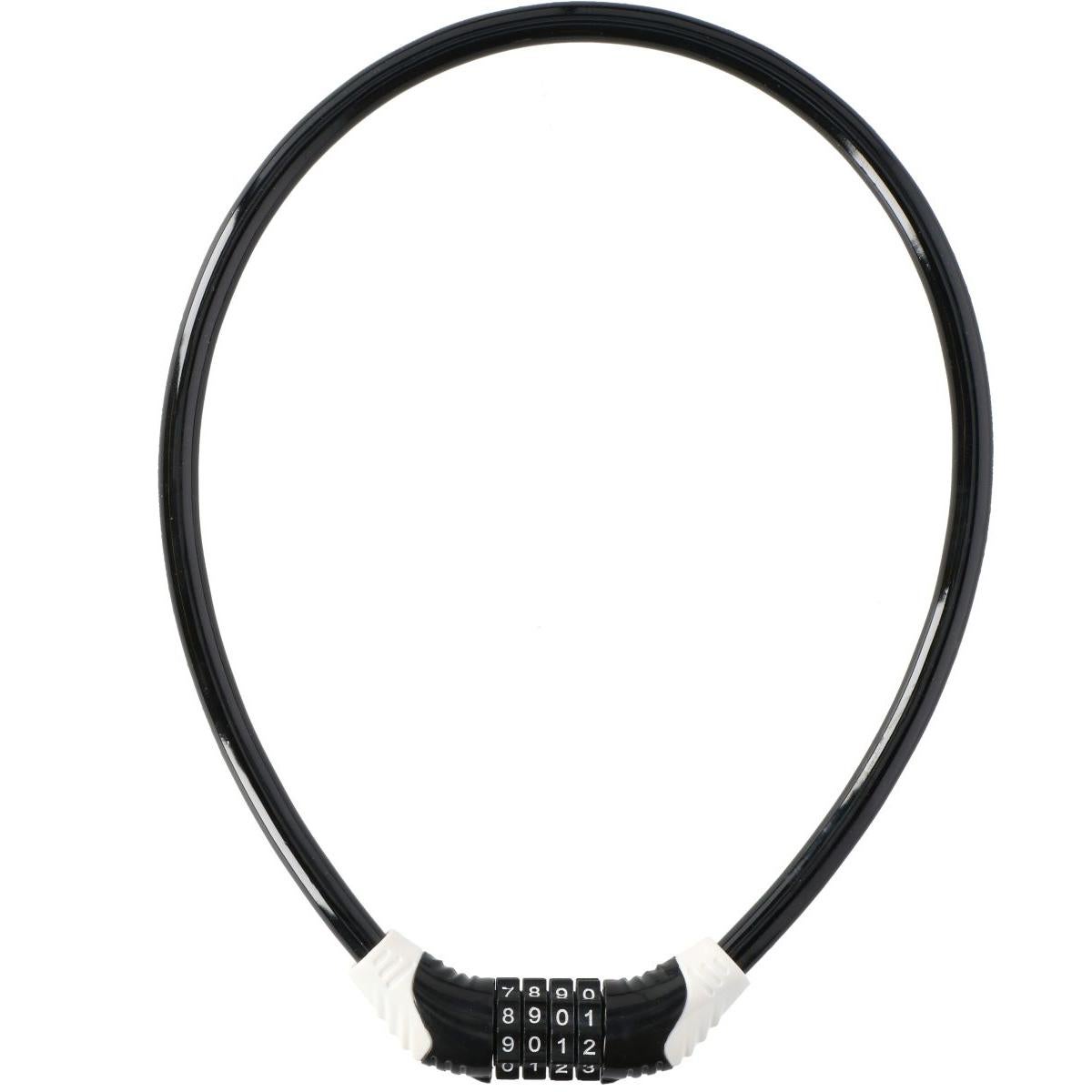 Zapięcie rowerowe na szyfr Dunlop 10mmx65 cm czarne