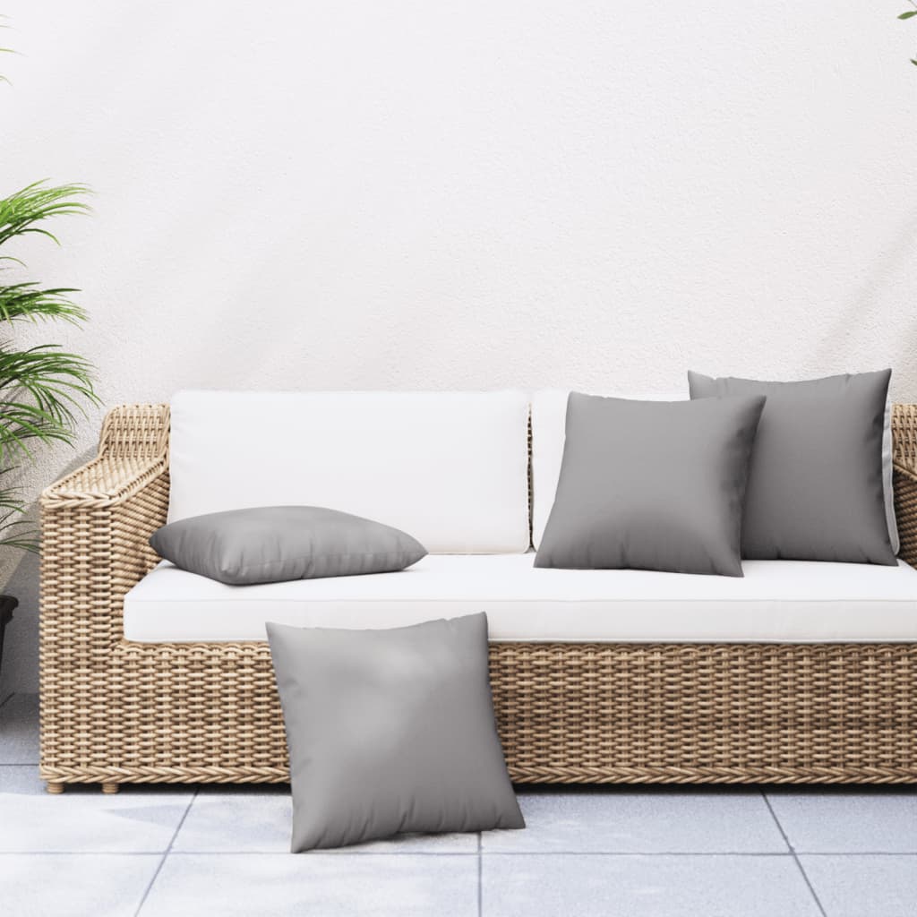 Vidaxl Cojines De Sofá 4 Unidades Tela 60X60 Cm Gris , Leroy Merlin