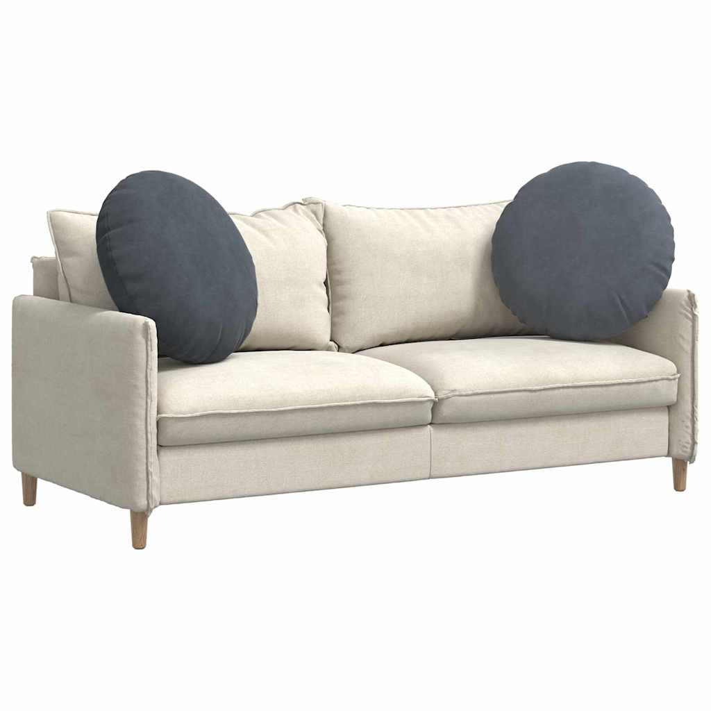 Cojines de asiento, 2 unidades, gris oscuro, Ø 40 x 13 cm, terciopelo - 3