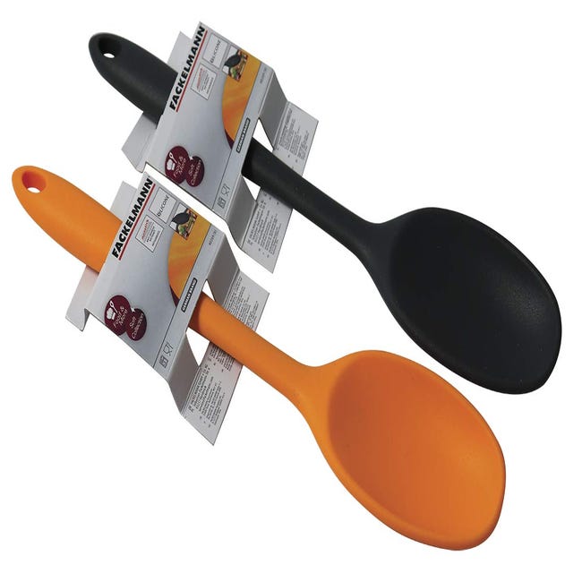Woll Cook-It Cucchiaio Per Pasta In Silicone - 32 Cm, Resistente Al Calore 220°C, Lavabile In Lavastoviglie