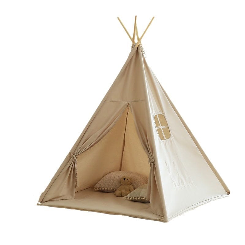 Tipi enfant avec tapis avec guirlandes - 2