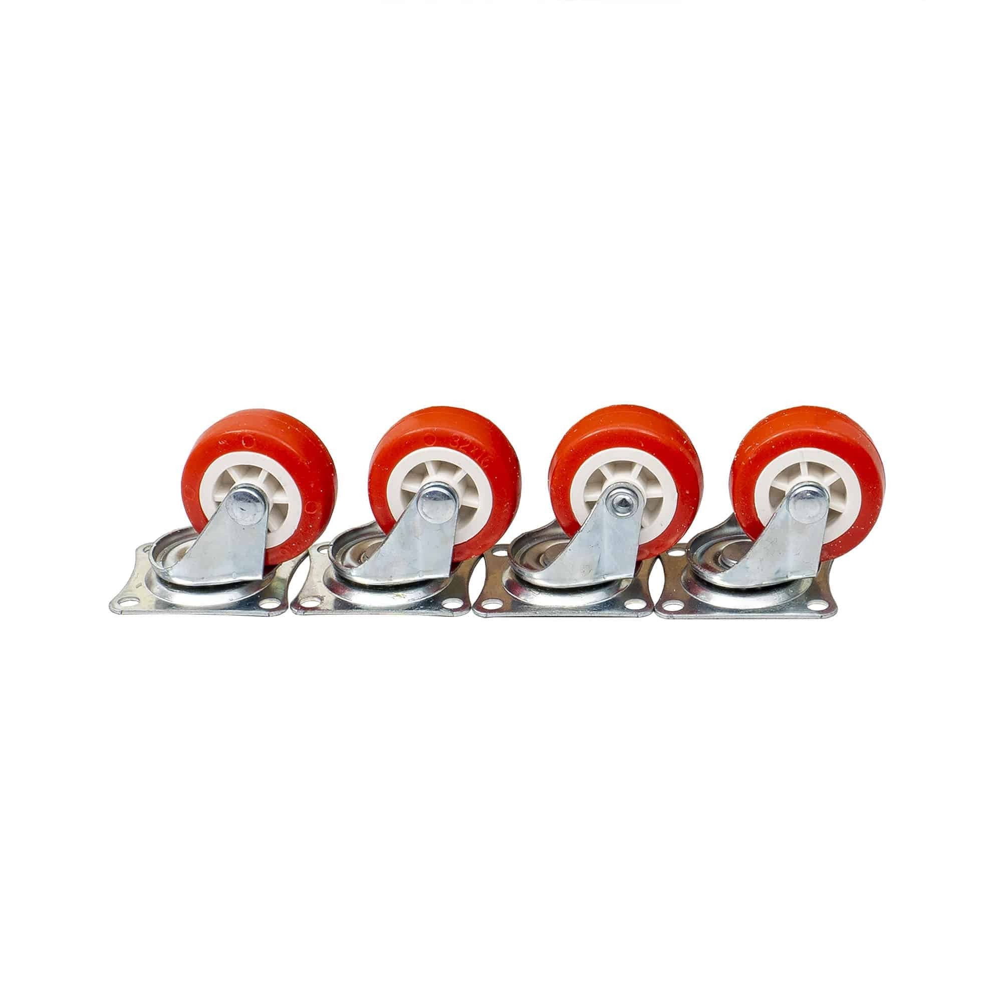 Set 4 roti pivotante, rola de cauciuc, 1.25 inchi, Z-TOOLS / ZTS 8137 4buc