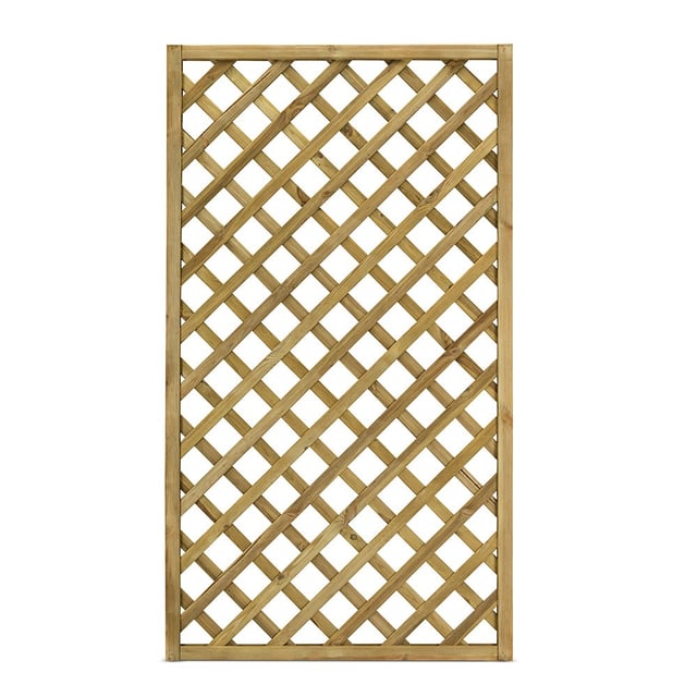 Grigliato Gaia 90x180 cm legno naturale impregnato in autoclave, maglia diagonale