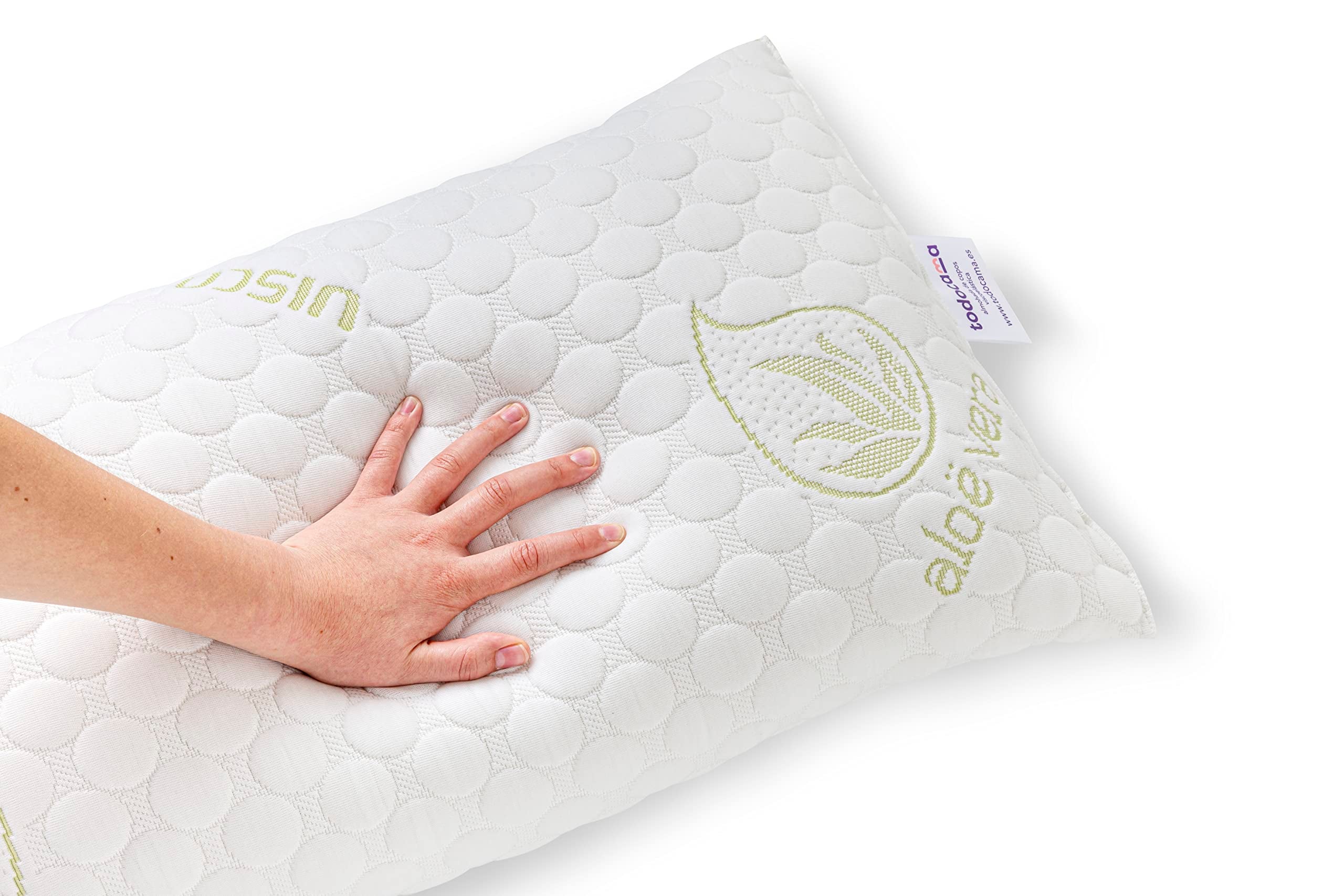 Pack 2 Almohadas Viscoelásticas de Copos 75x36 cm Aloe Vera Firmeza Media-Alta TODOCAMA - 4