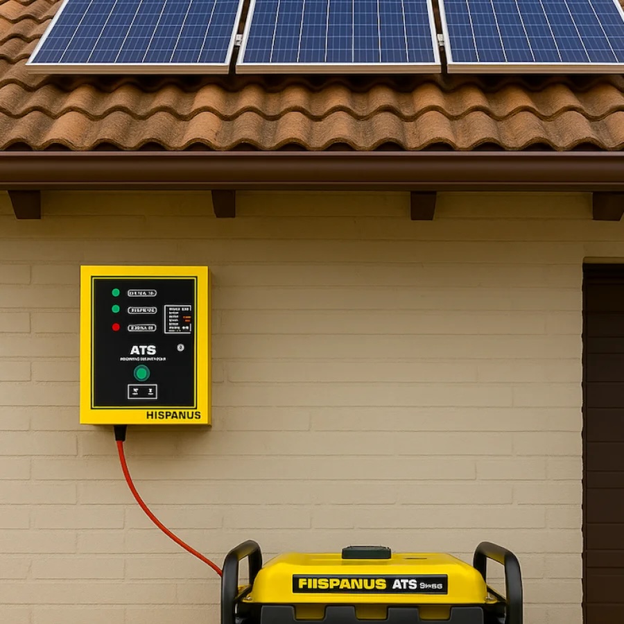 GÉNÉRATEUR D’APPOINT SOLAIRE 4000W NERON ATS/SOL HISPANUS – SILENCIEUX, SOUTIEN SOLAIRE, CHARGE DES BATTERIES DE VOTRE INSTALLATION PHOTOVOLTAÏQUE - 7