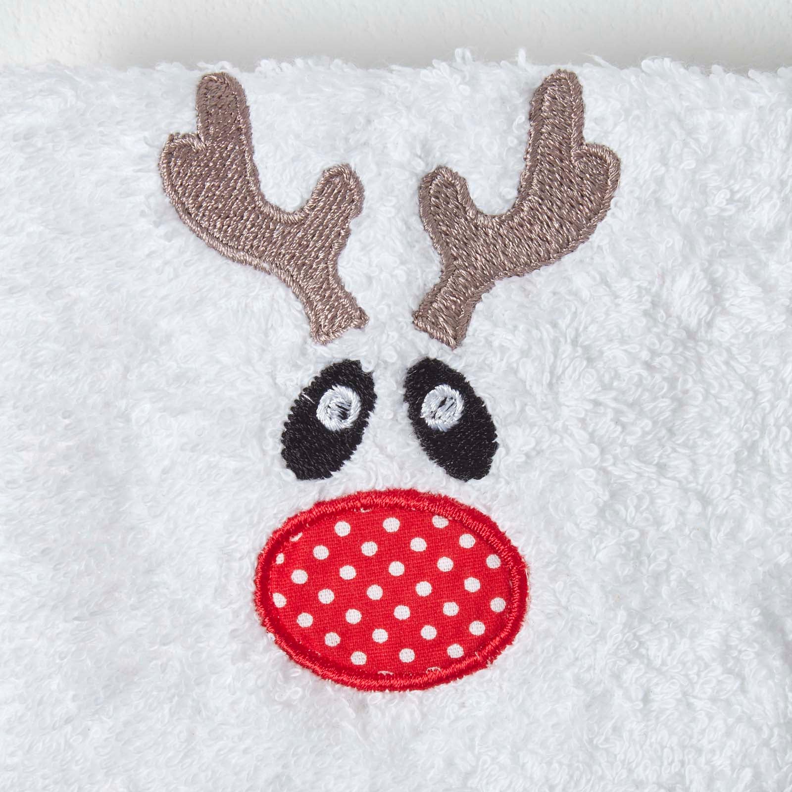 Lot De 3 Serviettes De Noël Brodées - Coton Absorbant, 63x33 Cm - Pour Cuisine Et Salle De Bain - Déco Festive Et Cadeau