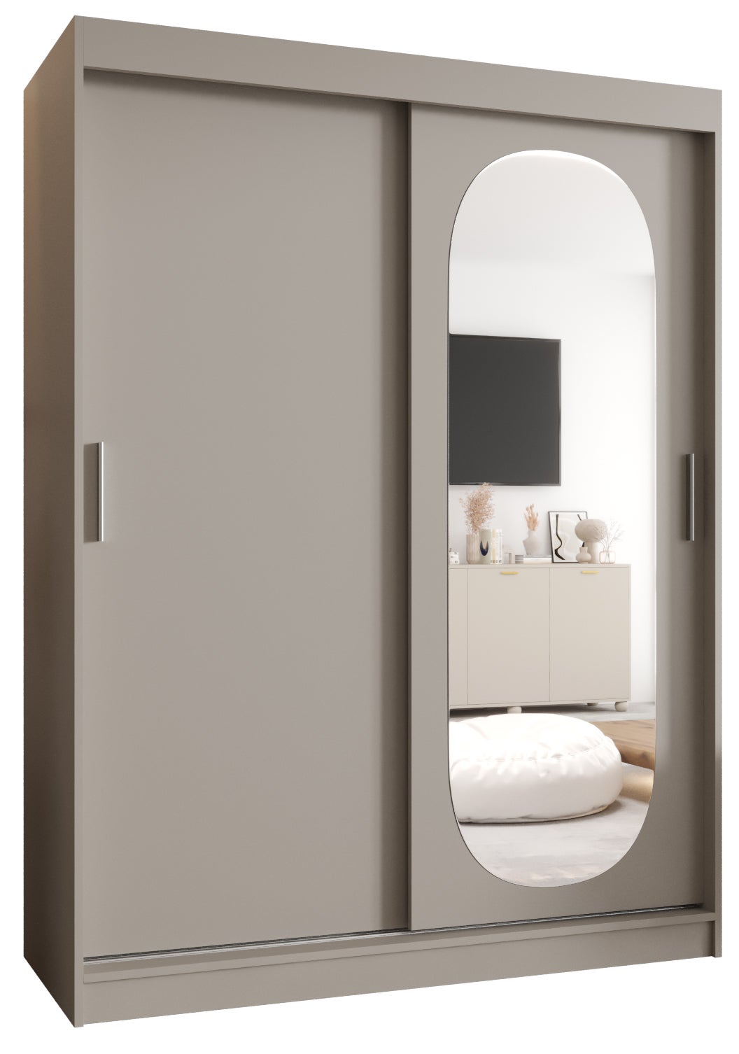 Szafa przesuwna garderoba ROYAL 150 x 62 x 200 cm Kaszmir - Abiks Meble