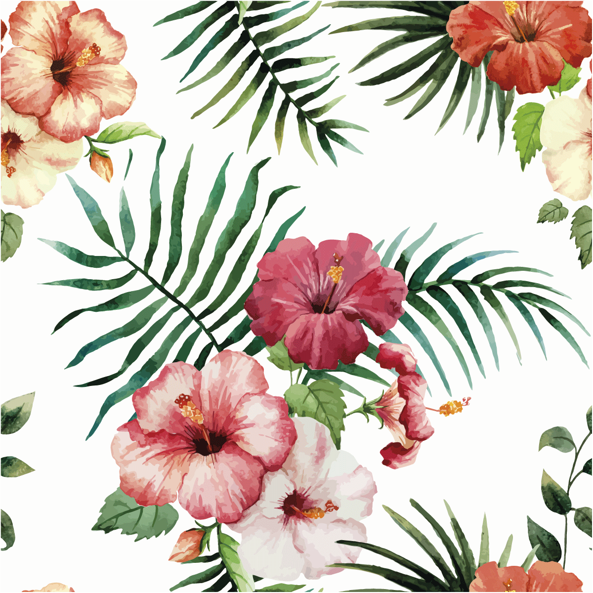 Adesivo arazzo tropicale Osorno - Sticker adesivo - adesivi murali - 30x30cm - 2