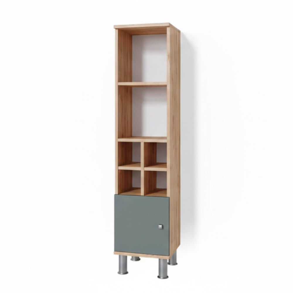 Vicco Szafka łazienkowa Fynn, Zielony, 30 x 130.6 cm małe drzwi