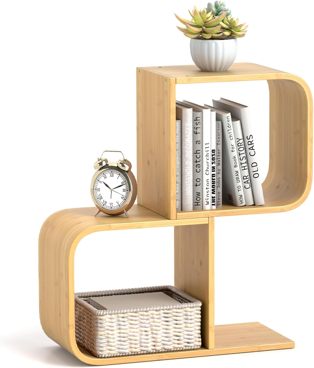 Bibliothèque En Forme De‘S’à 5 Niveaux Bibliothèque Géométrique Cubes