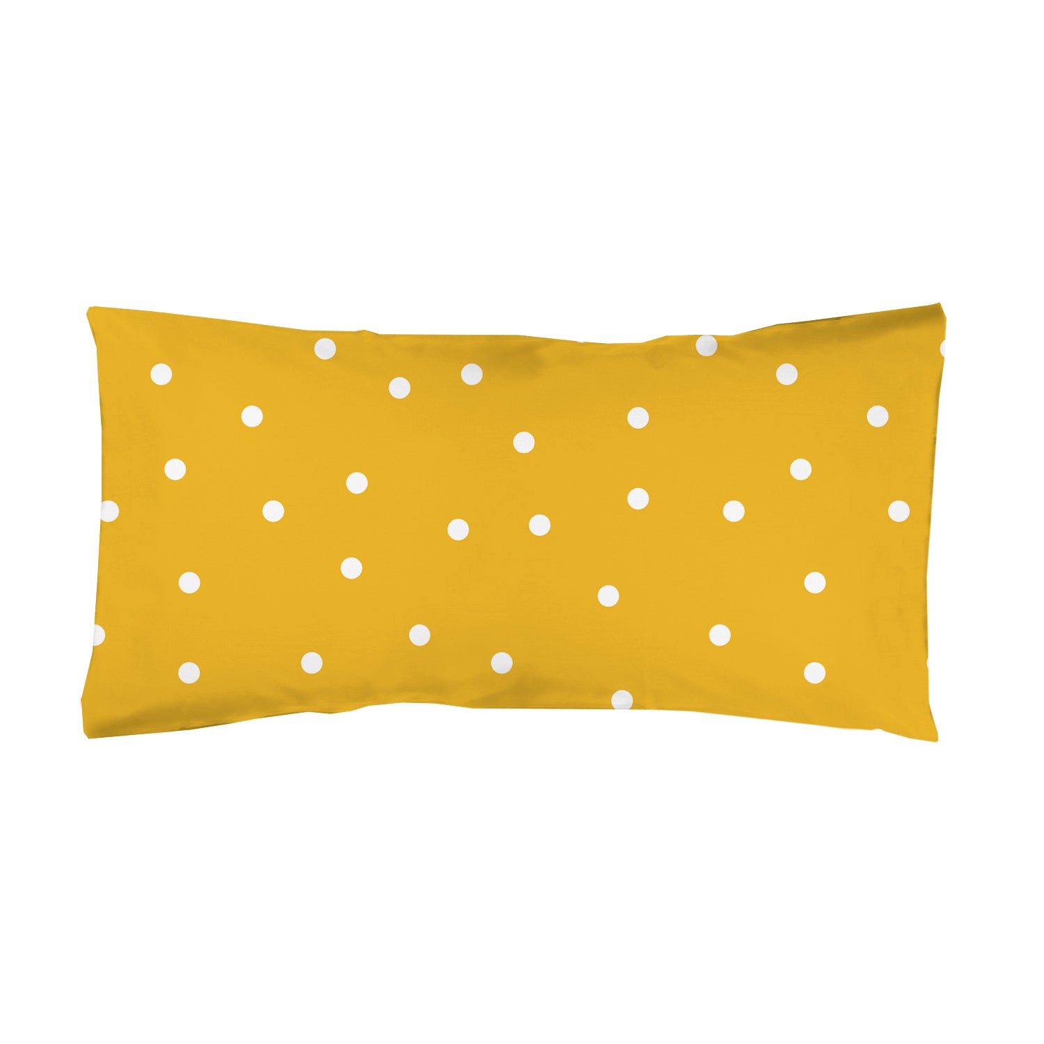Funda almohada estampada topo blanco-amarillos - cama150 (50x75 / set
