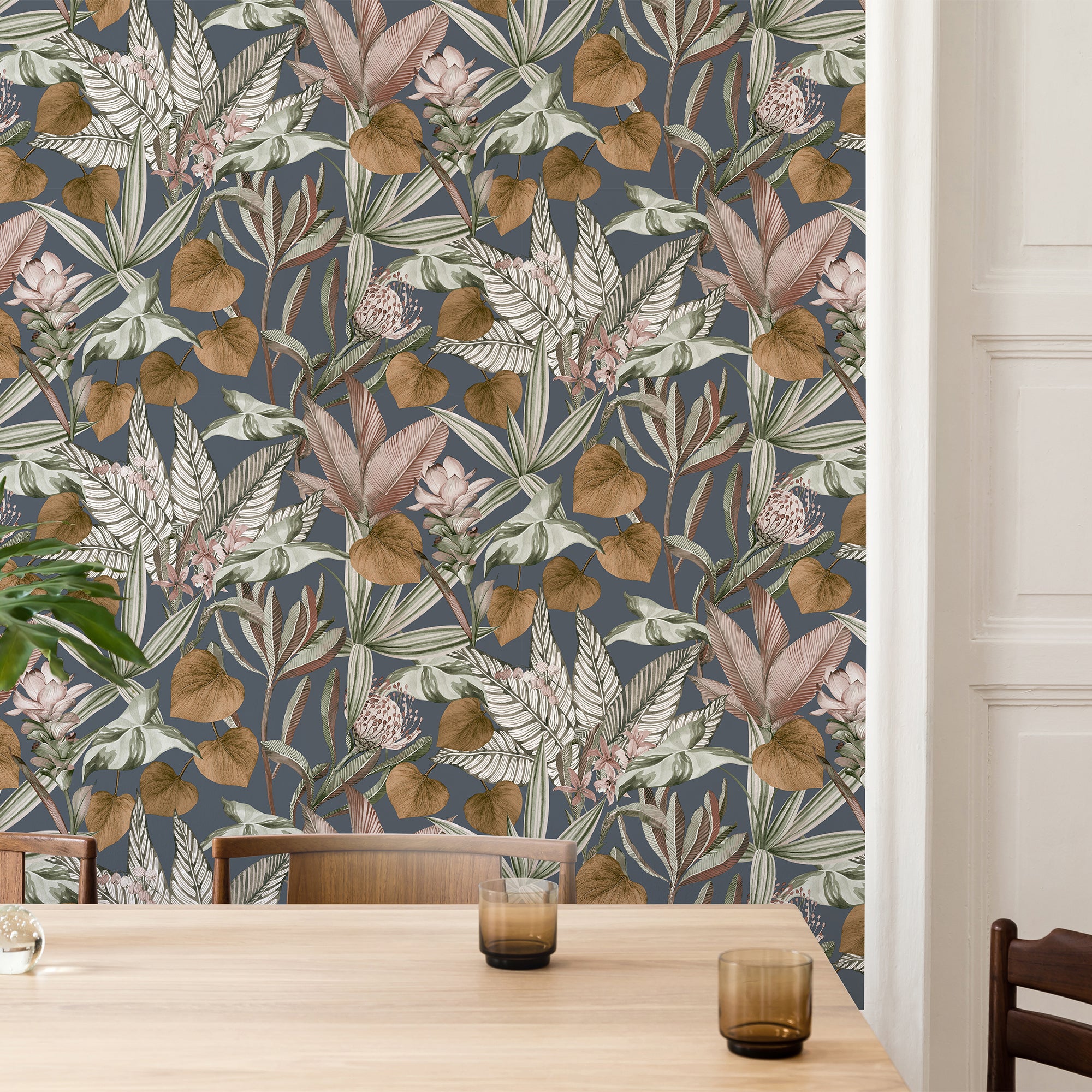 Papier peint intissé Feuillage tropical Amalia 1005 x 52cm Multicolore ...
