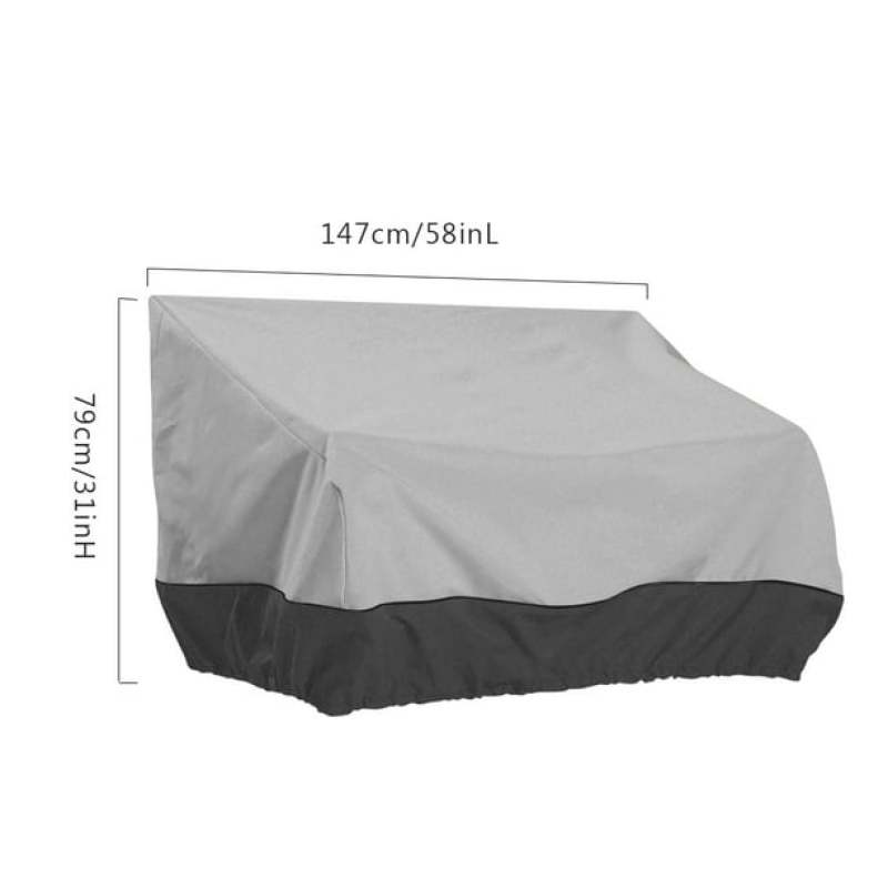 Housse imperméable pour canapé d’extérieur, protection mobilier de jardin et banc de terrasse, housse anti-poussière pour usage extérieur - 6