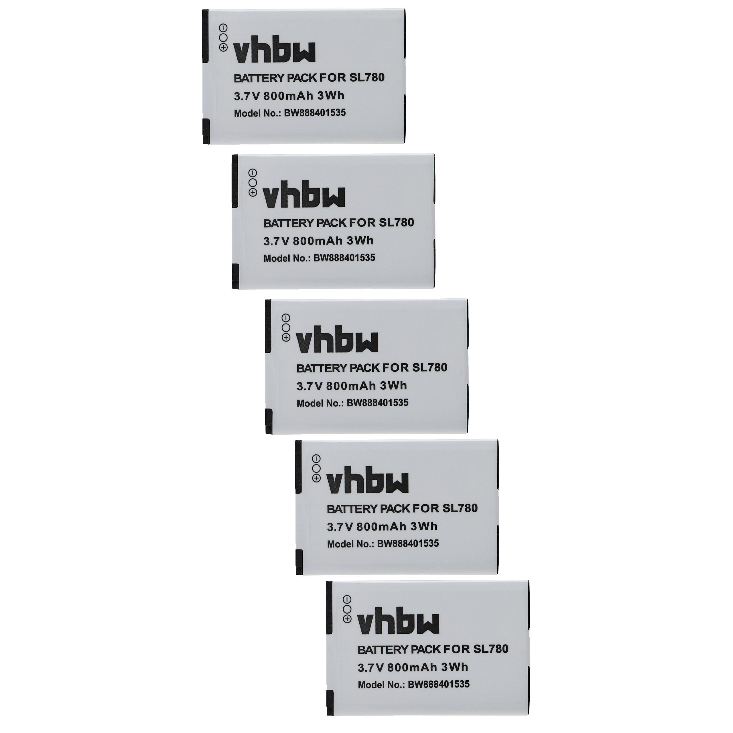 Vhbw 5x Batterie compatible avec Bintec-Elmeg D141 DECT téléphone fixe