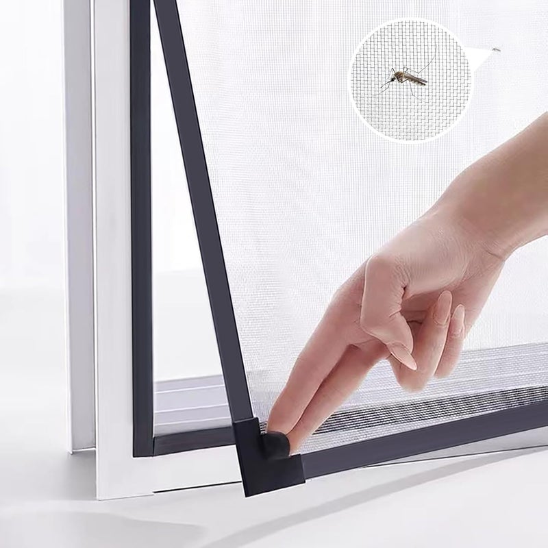 Magnetyczny ekran okienny z możliwością regulacji DIY maksymalny rozmiar x cm Pasuje do każdej siatki włókna szklanego mniejszym rozmiarze szarą ramą