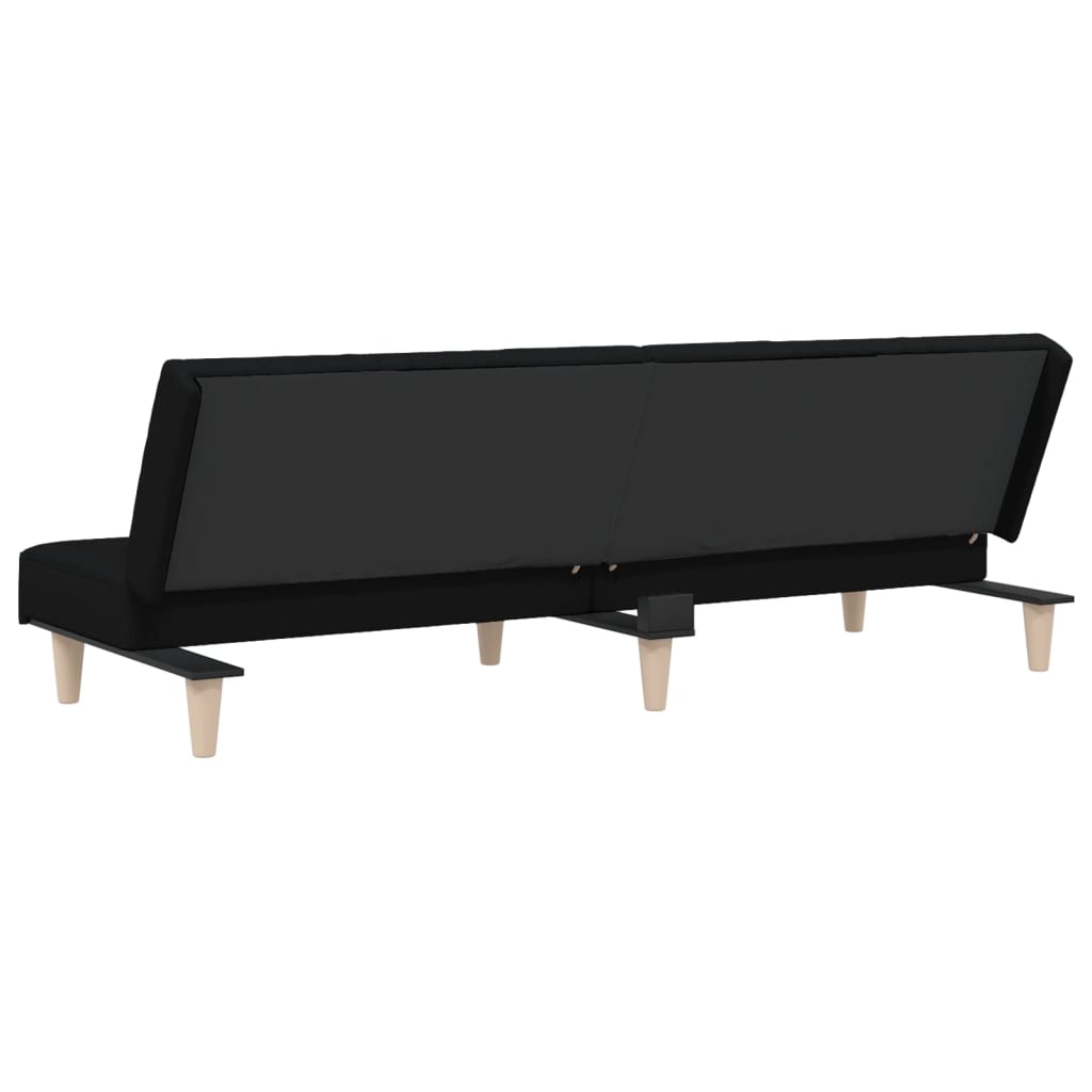 Divano letto 200 x 89 x 70 cm tessuto nero 02_0021012 - 3