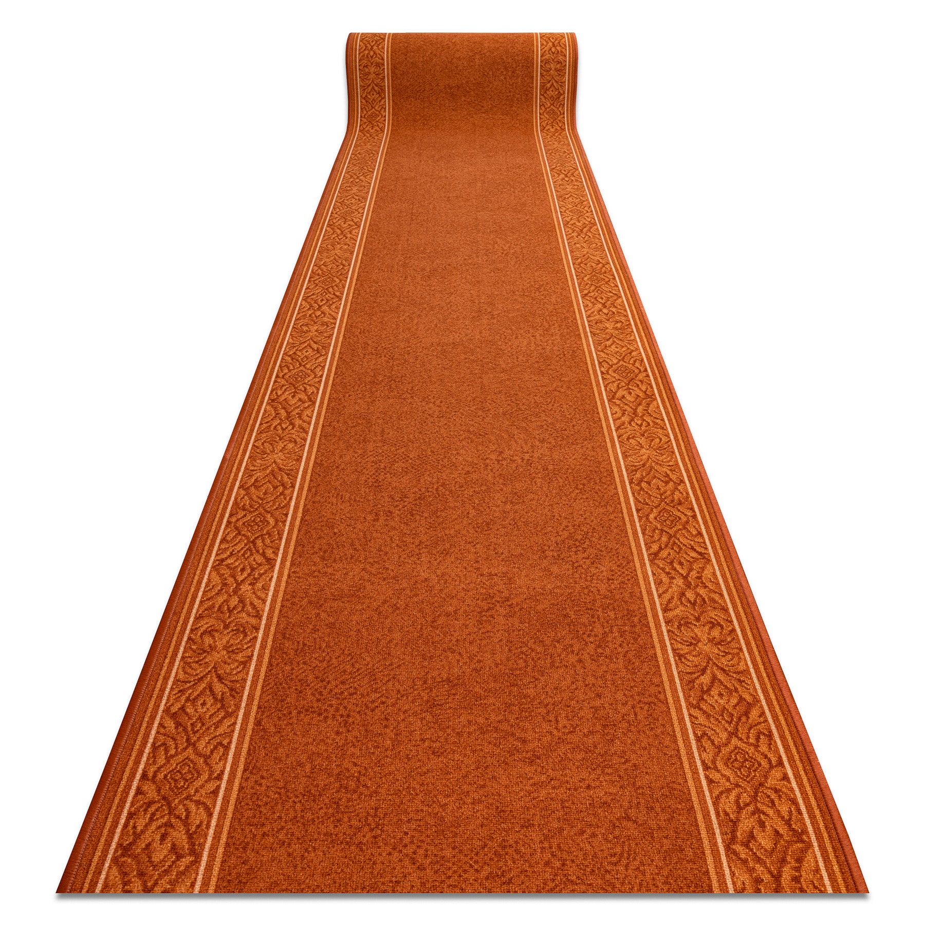 CHODNIK PODGUMOWANY ST.TROPEZ rudy 84 RAMKA PRZECIERANY antypoślizgowy 100cm 100x240 cm