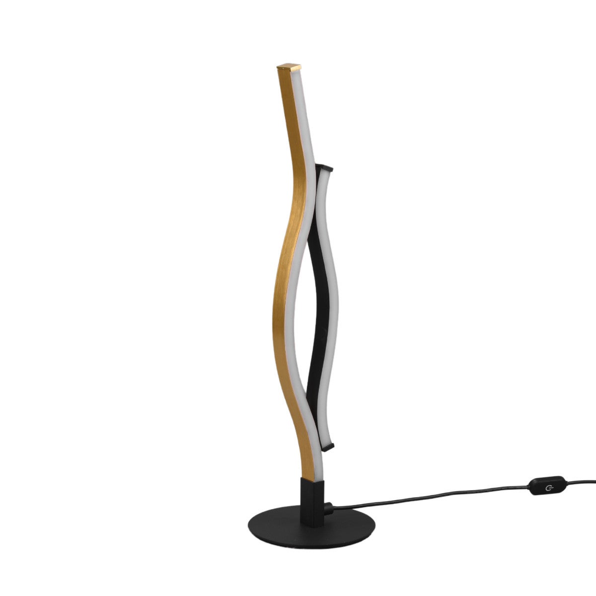 Lampa stołowa Blaze złoto-czarna LED 8W 2700K-6400K 900lm wym: 48 x 13,5 x 13,5 cm metal Trio