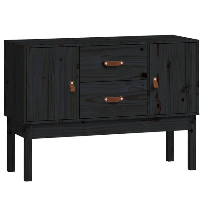 Credenza in rattan, credenza da pranzo con ante in rattan e 2 cassetti Credenza in rattan, credenza da pranzo con ante in rattan e 2 cassetti