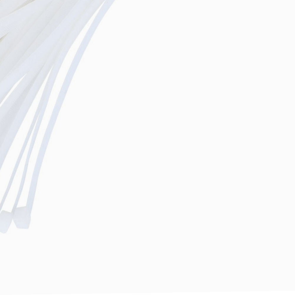 Collier rapide blanc lot de 100 colliers 100 x 2,5 mm - 8