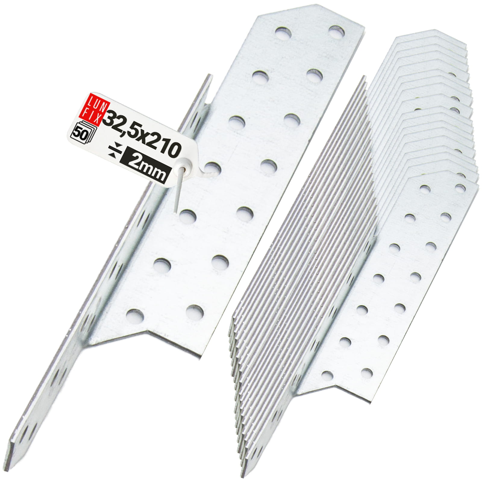 Łącznik krokwiowy 32,5x210 mm lewy 50 szt.