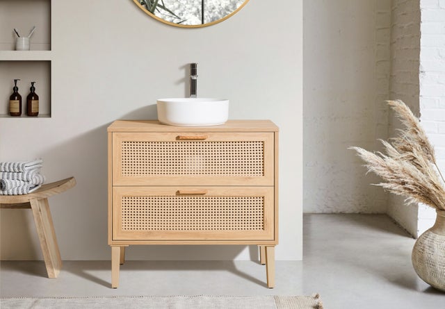 Meuble de salle de bains CANAGE 80cm 2 Tiroirs