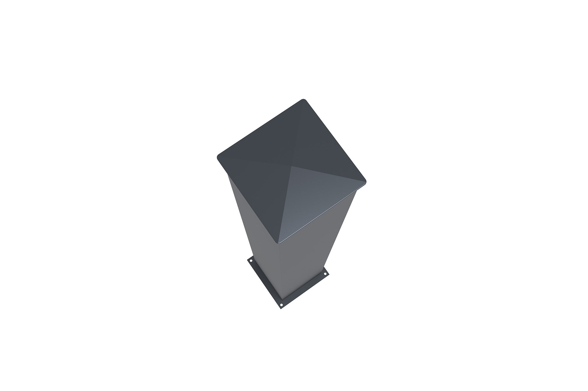 Poteau EIFEL 20x20 en aluminium H.190cm - Gris anthracite - 4