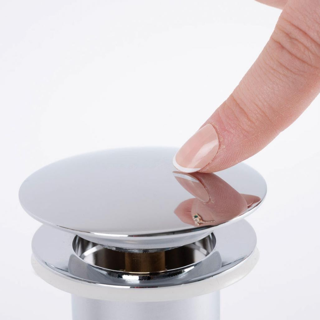 Bonde de vidage pop up universelle, chrome - 4